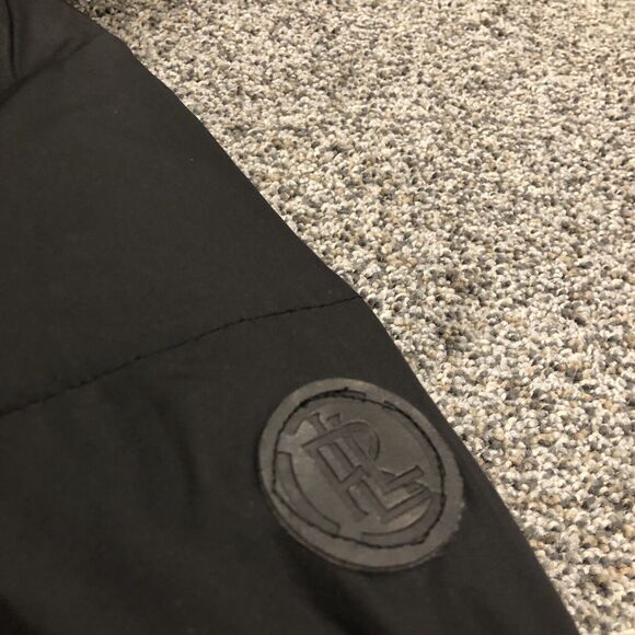 Lauren Ralph Puffer Jacket Womens M Black Feather Down Wool Coat Ladies - Picture 3 of 13